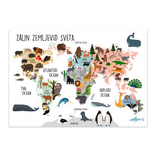 Otroški zemljevid sveta