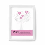 Družinsko drevo - roza srčki