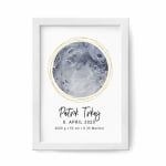 Personalizirana grafika Zvezdno nebo Moon + zlati krogi