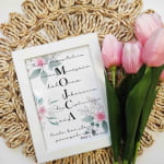 Personalizirana grafika vzgojiteljica - rože