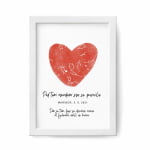 Poročna zvezdna mapa - srček