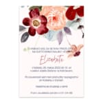 Vabilo za sveto birmo - rdeče rože