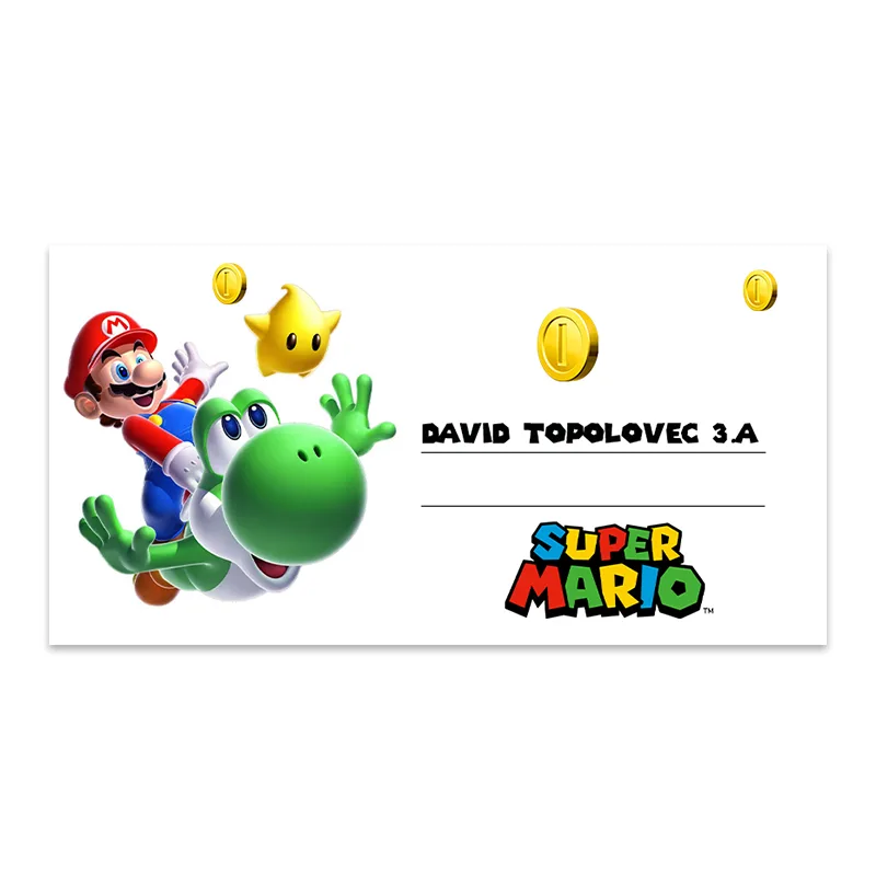 Super mario nalepke za zvezke