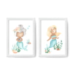 Morske deklice watercolor 2