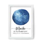 Grafika horoskop - STRELEC