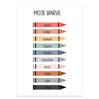 Plakat moje barve