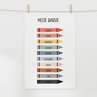 Plakat moje barve A4