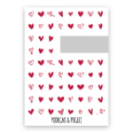 Kartica presenečenja, Podrgni in poglej - Rdeči srčki