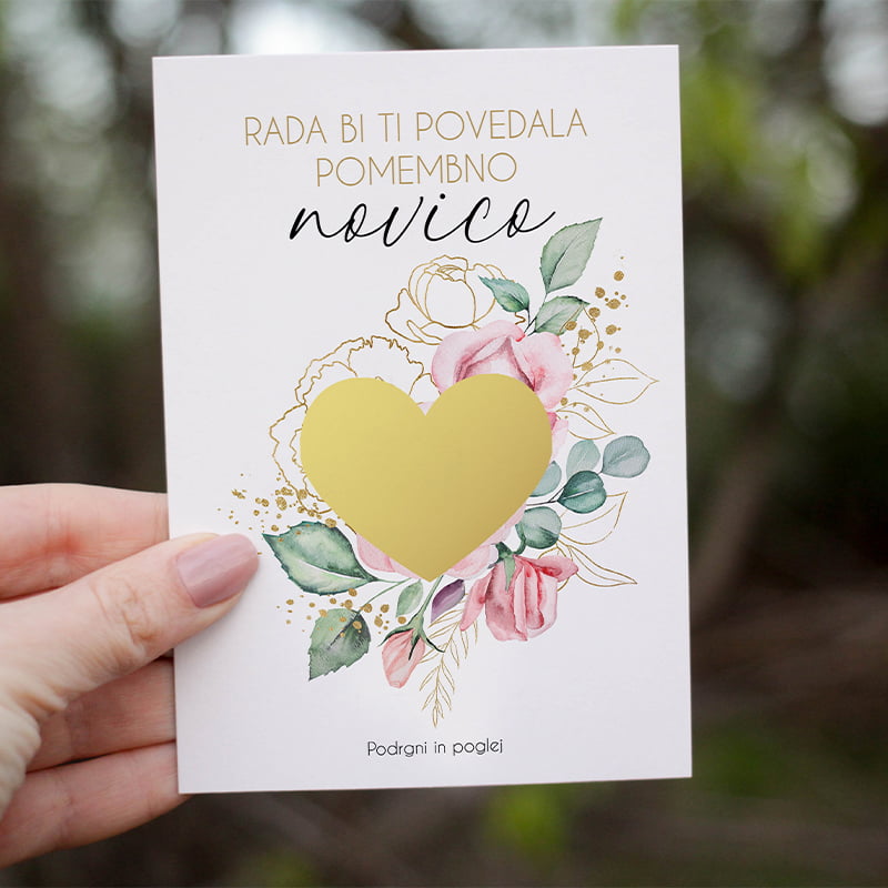 Kartica s skritim sporočilom