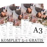 KOMPLET 5+1 gratis, koledar 2026 A3, 1 slika