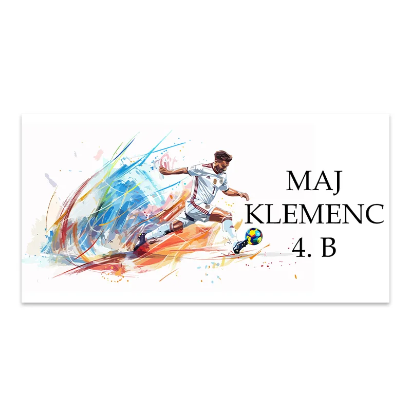 Personalizirane nalepke nogometaš