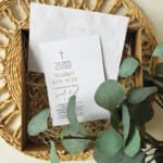 Vabilo za Sveti krst - Brown + nalepka