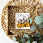 KOMPLET 3 okrasnih trakcev Bela, rumena, oker ČIPKE