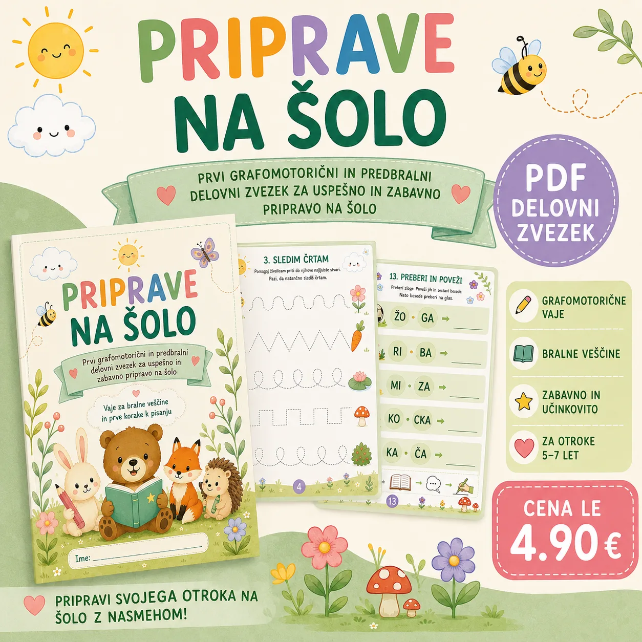 Priprave na šolo – delovni zvezek