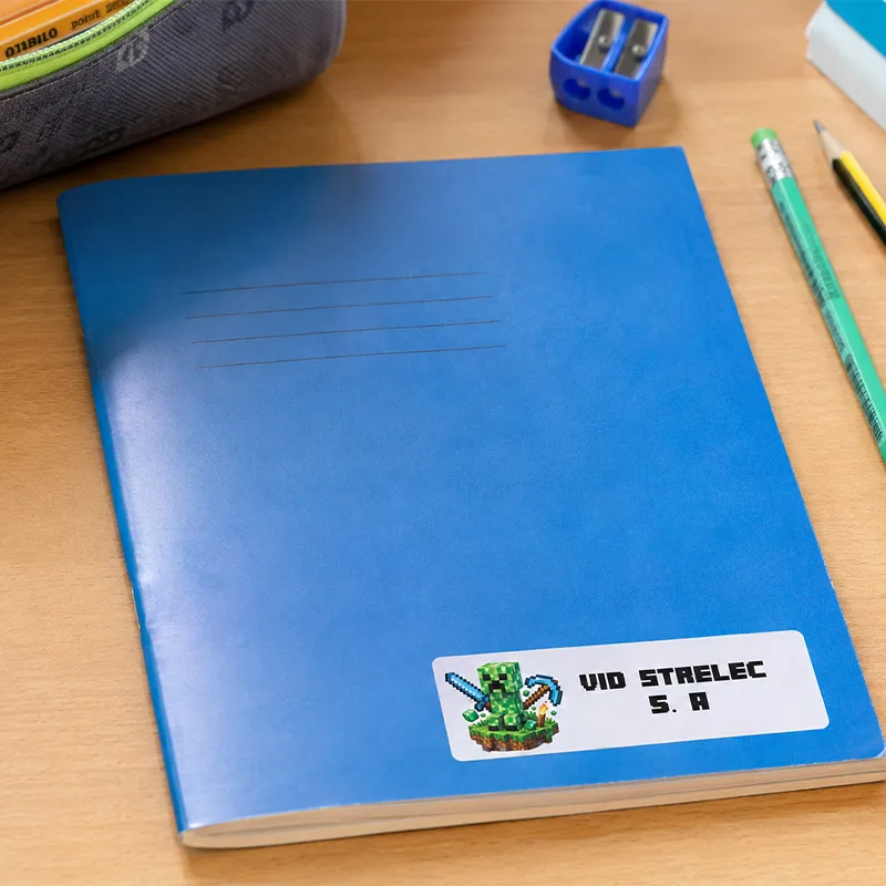 Personalizirane šolske nalepke za zvezke – GAMER - slika 2